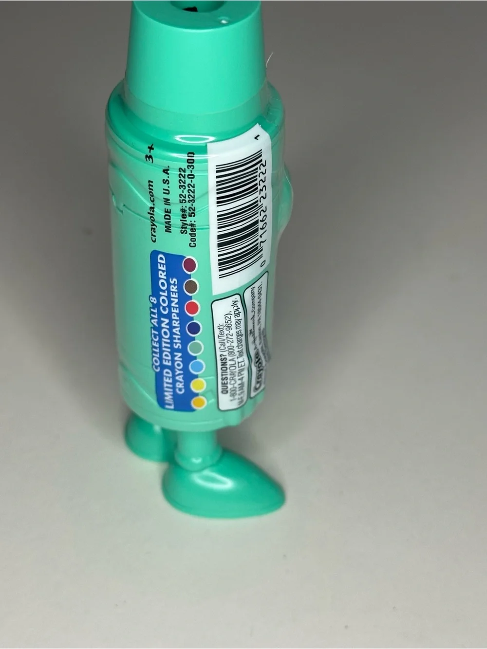 Crayola Magic Mint Green Limited Edition Retired Colors Crayon Sharpener NEW